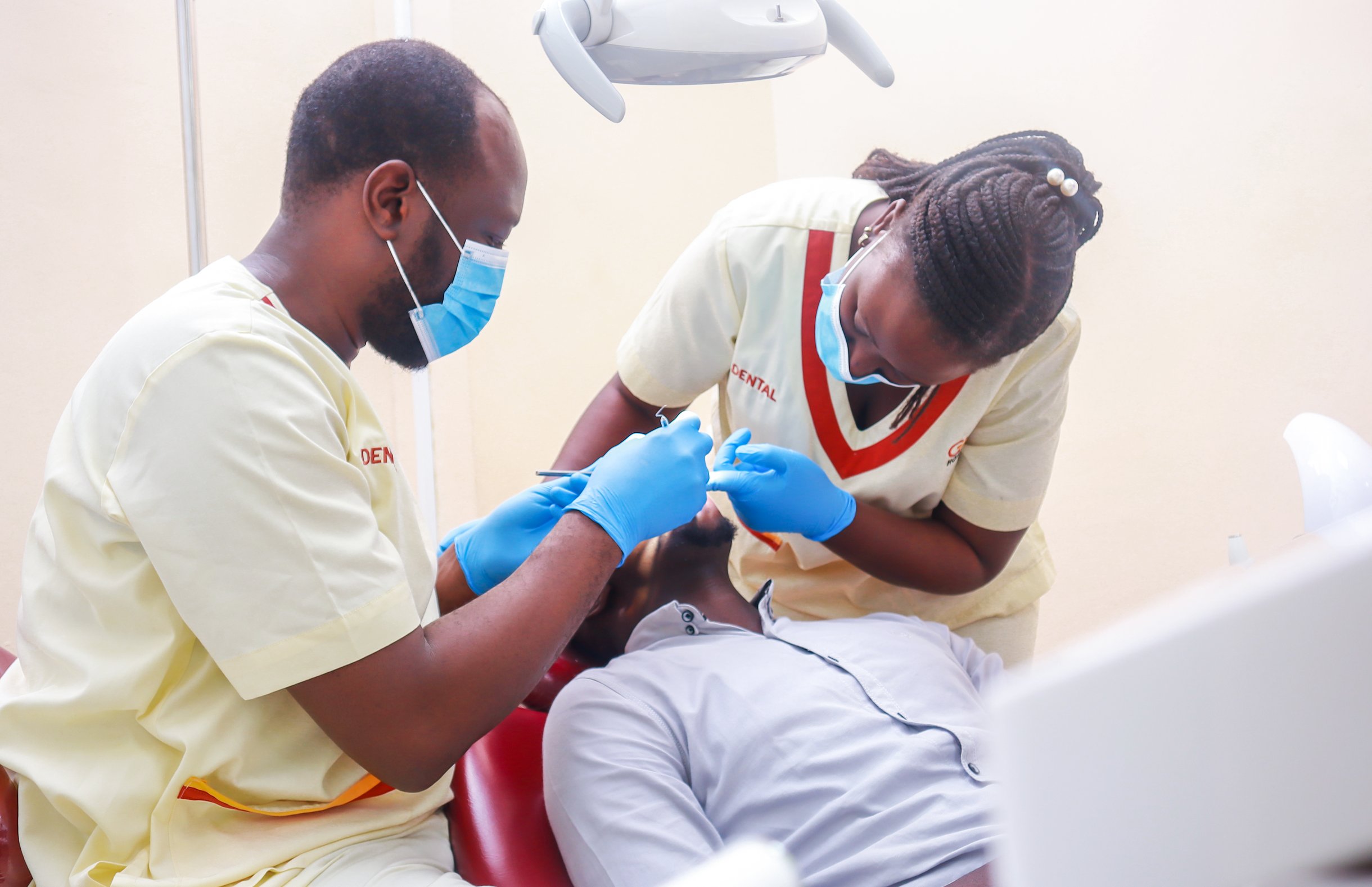 GMS dental team treating a patient